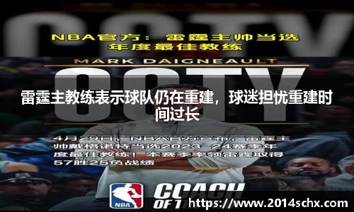 雷霆主教练表示球队仍在重建，球迷担忧重建时间过长
